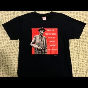 Supreme Navy Poet Old man with gun tee (SS18)